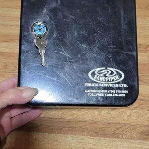 Black Lock Box with Keys